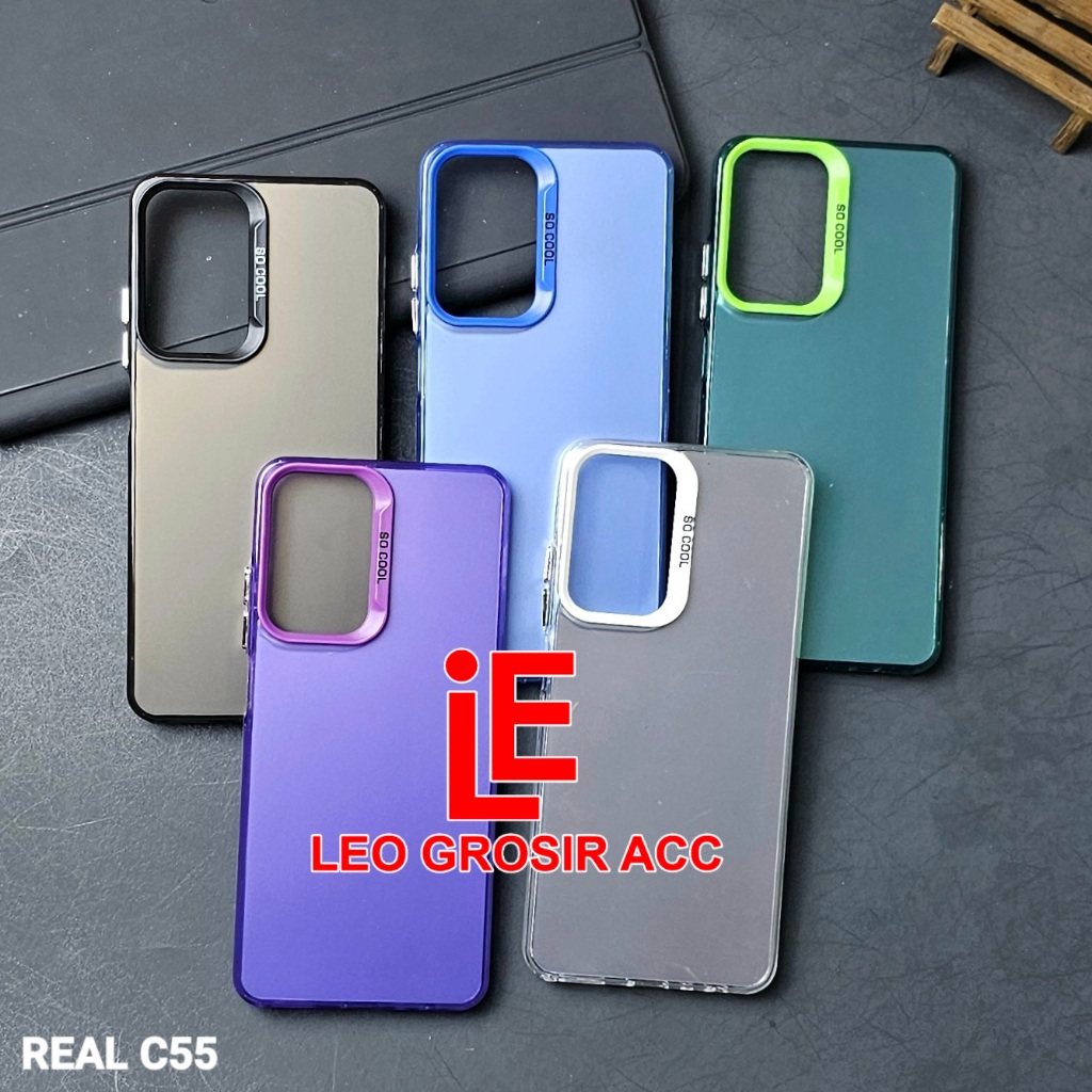 REALME C55 CASE SOCOOL CASE IMD HYBRID PLATE HOLOGRAM REALME C55 SC-1