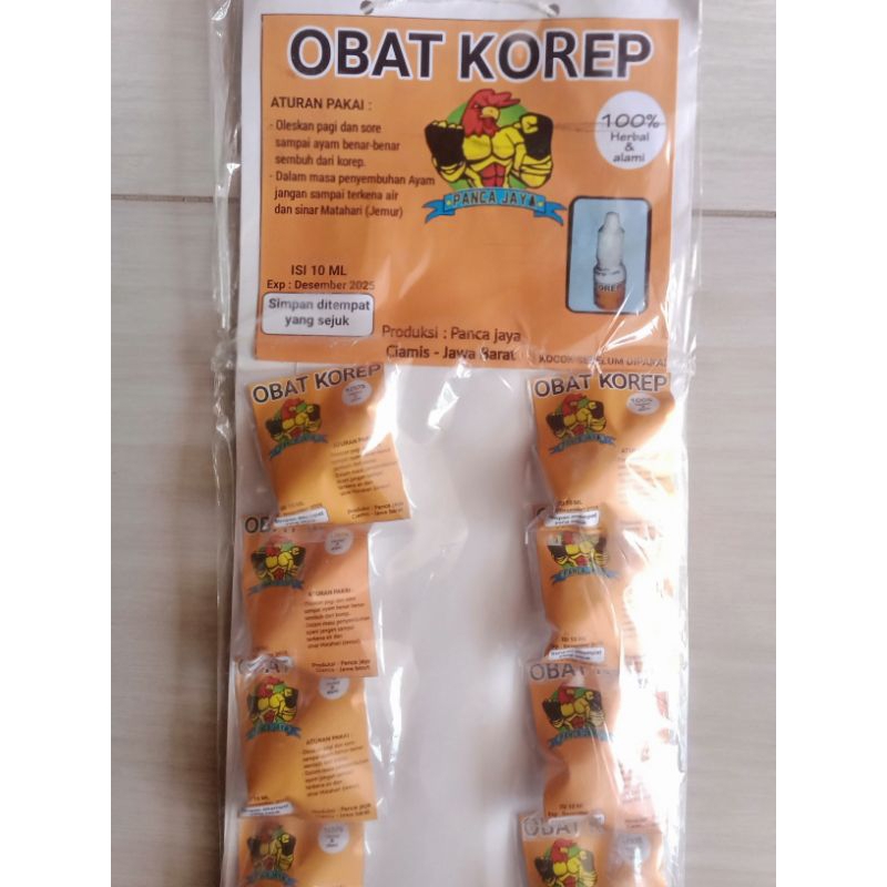 OBAT KOREP AYAM, OBAT KOREP AYAM PANCAJAYA ,KOREP AYAM ORIGINAL 100% HAEGA 1 RENTENG