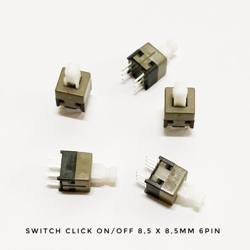 [50 Pcs] Switch mixer 6pin/switch dpdt mixer 6pin/switch click 8,5x8,5mm isi 50bj