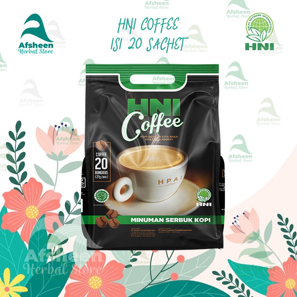 

HNI COFFEE Kopi herbal untuk meningkatkan daya tahan tubuh mengatur kolesterol dan sebagai antibiotik alami