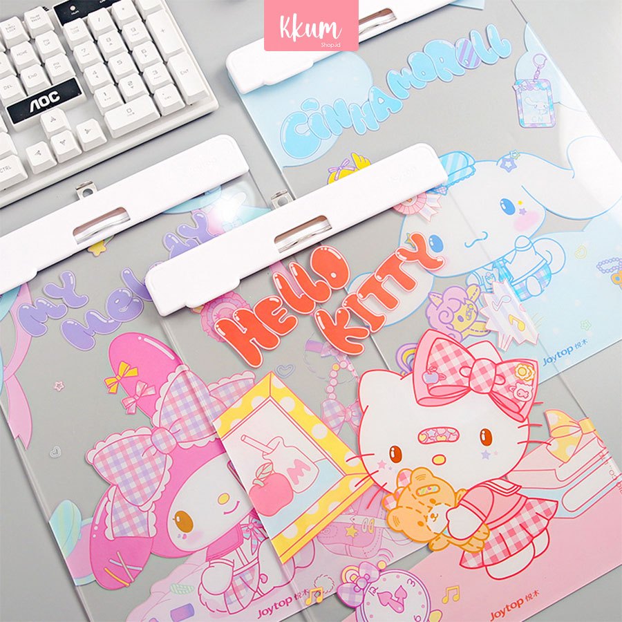 

A4 papan jalan akrilik sanrio/ Clipboard test board papan ujian (RESMI SANRIO)
