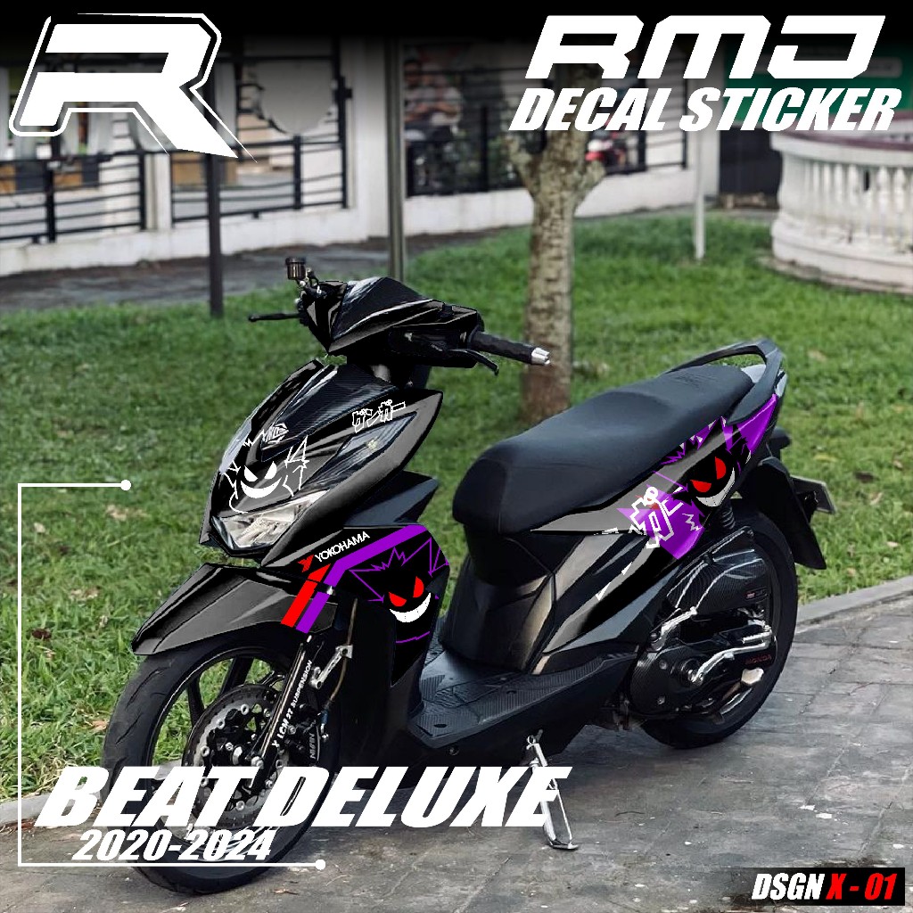 (COD) Decal Sticker Beat Deluxe Street 2020 2021 2022 2023 2024 Fullbody Dekal Stiker Variasi Motor 