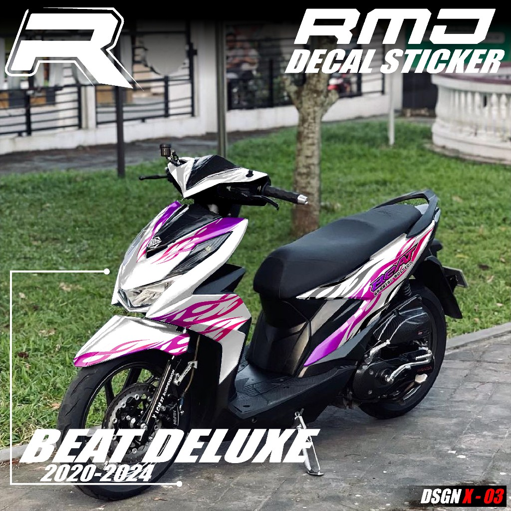 (COD) Decal Sticker Beat Deluxe Street 2020 2021 2022 2023 2024 Fullbody Dekal Stiker Variasi Motor 