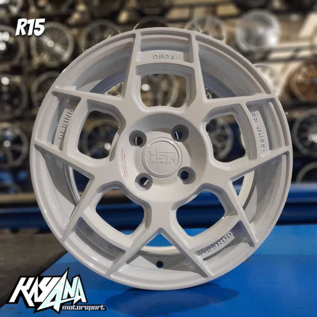 Velg Mobil Agya, Brio, Sigra, Jazz, Yaris, Sigra Velg Racing Mobil Ring 15 Pcd 4x100 Lebar 65 Et-42