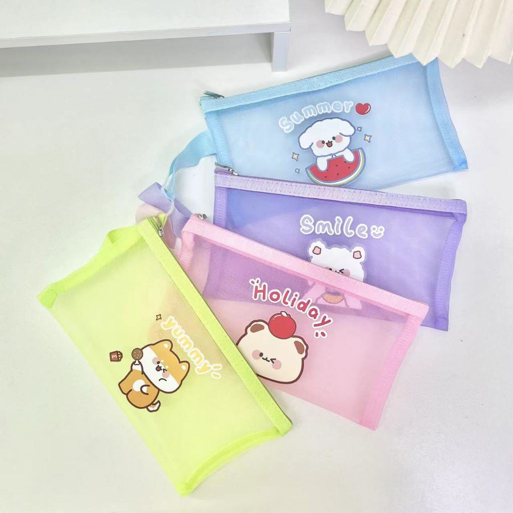 

DOMPET JARING POUCH KOSMETIK PENSIL CASE