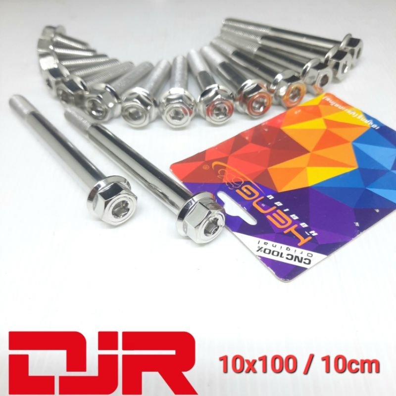 baut 14 probolt 10x100 2 kunci HEXAGON STAINLESS heng thailand baut 14 panjang 10cm
