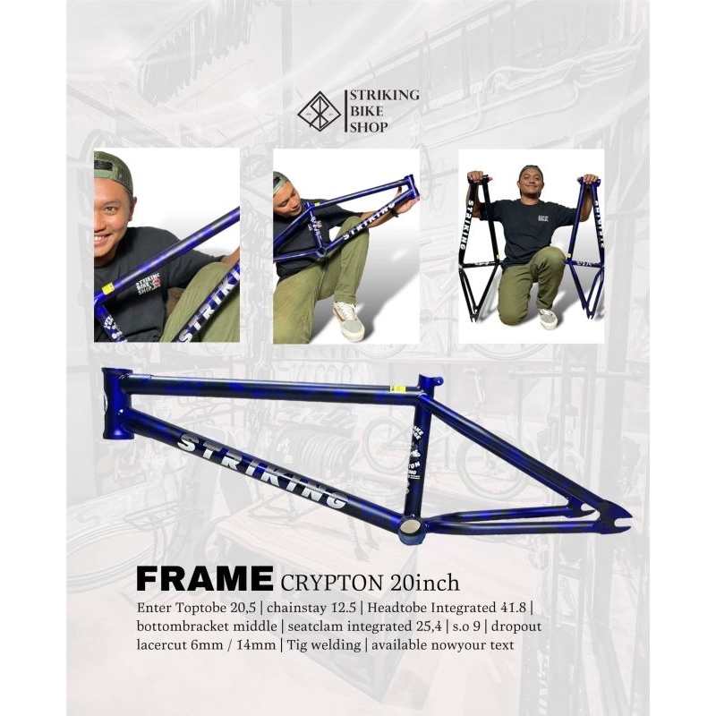 FRAME CRYPTON SERIES STRIKING 20 INCH BATANG SEPEDA BMX