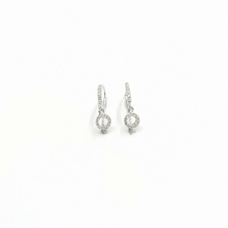 Giwang/Anting Gantung Simple Berlian Diamond Asli (DE 1618)