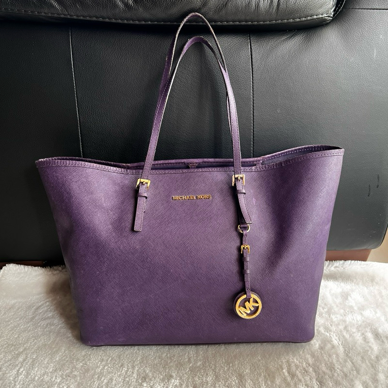 Tas MK Jetset Purple Preloved