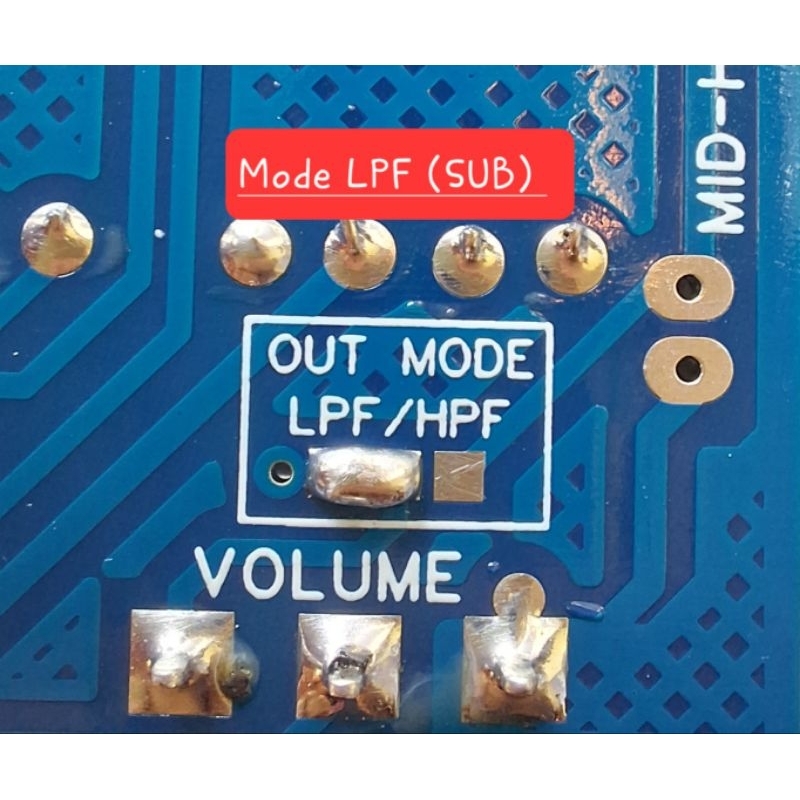 GRAB Kit LPF Subwoofer Kit Crossover Aktif 2 Way Biru **