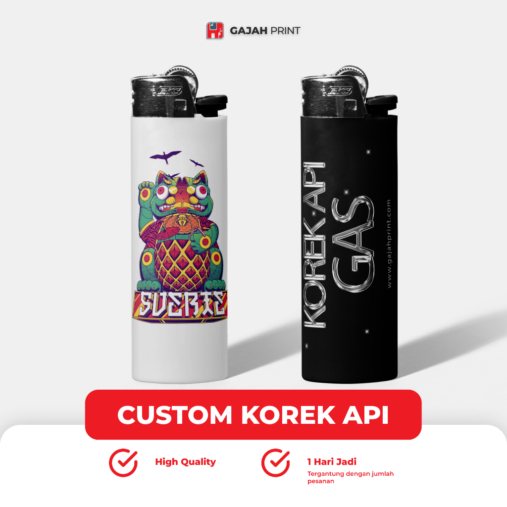 Custom Korek Api Cricket /korek api custom / Cetak UV