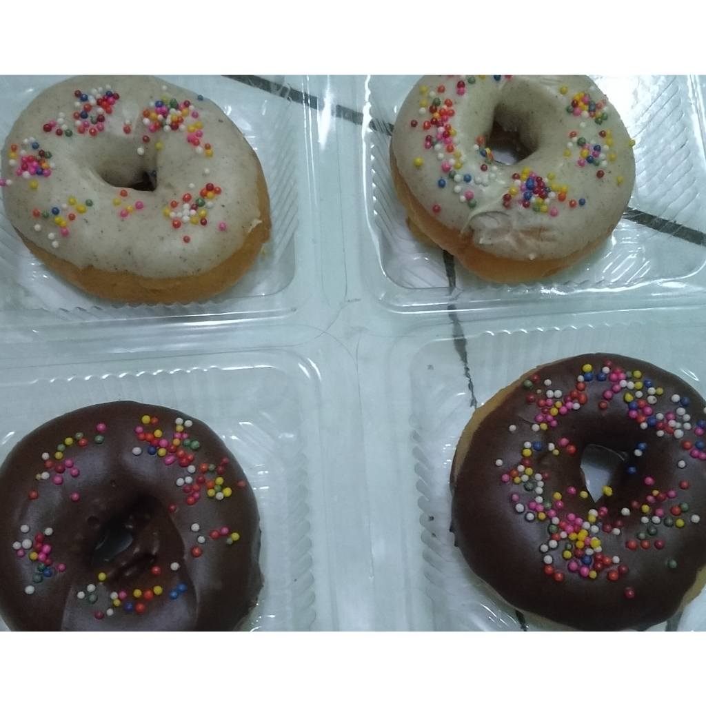 

[ 4 PCS] DONAT MANIS LEGIT DENGAN TOPING COKLAT CERES