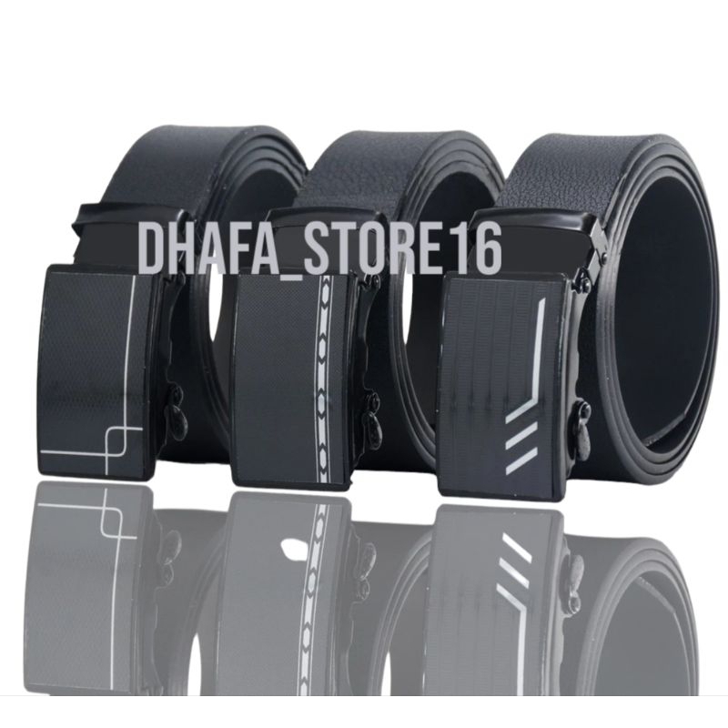 IKAT PINGGANG KULIT KEPALA BESI GESPER PRIA KULIT KEPALA BAHAN BESI SABUK PRIA