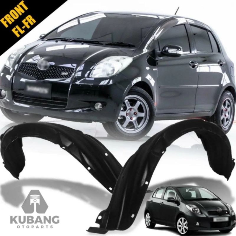 Yaris 2006 - 2012 Inner Liner Fender Plastik Spatbor Depan Toyota Yaris 2006 - 2012