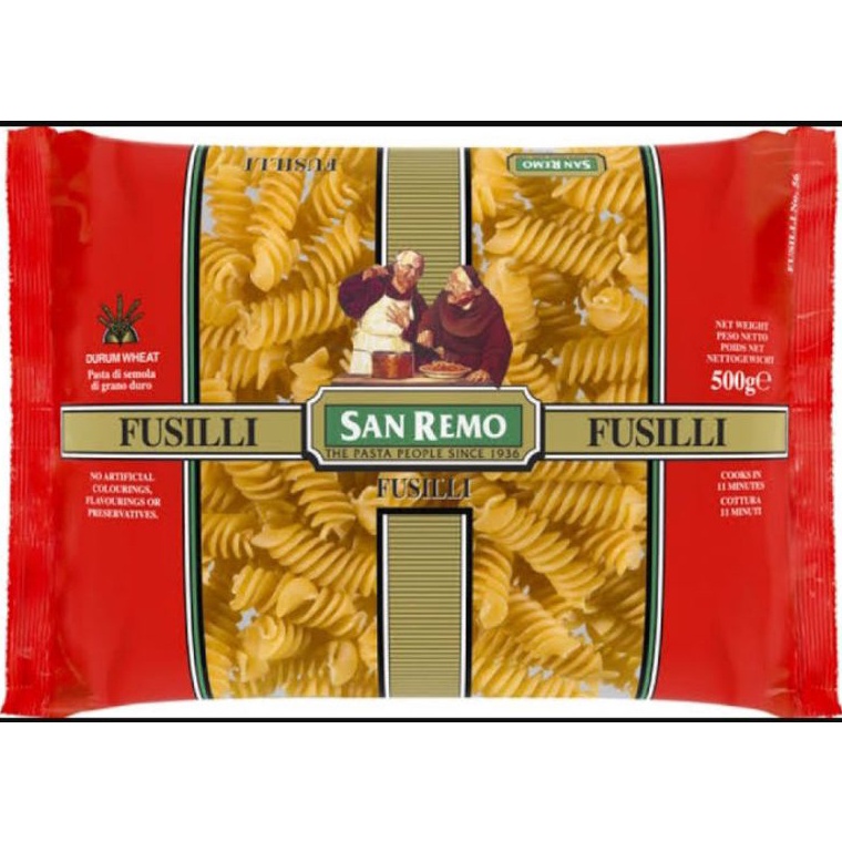 

NEW PASTA FUSILLI SAN REMO 5gr