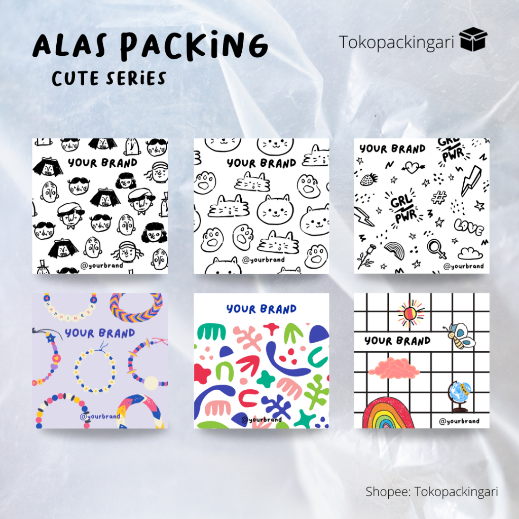 

Alas Packing | Cute Series | Paper Aksesoris | FREE PLASTIK | Kertas Dudukan | Cute Paper | Alas Packaging