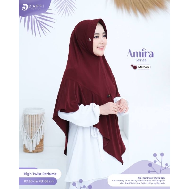 AMIRA BY DAFFI HIJAB - Hijab syar'i/Jumbo || hijab parfume terbaru Ori Daffi hijab style.