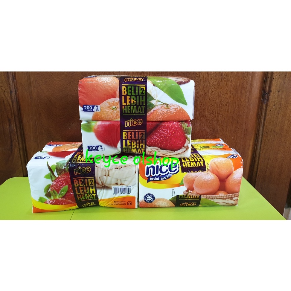 

COD TERMURAH TissueTisuTisue facial Nice Buah 2S x 2ply buy 1 get 1 free
