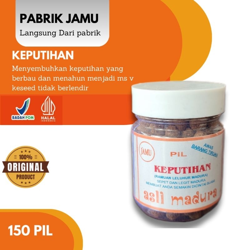 Jamu keputihan tradisional madura