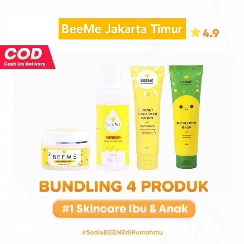 Paket Beeme Balm/Beeme Sunscreen/Beeme Natural Soap/Beeme Eucalyptus