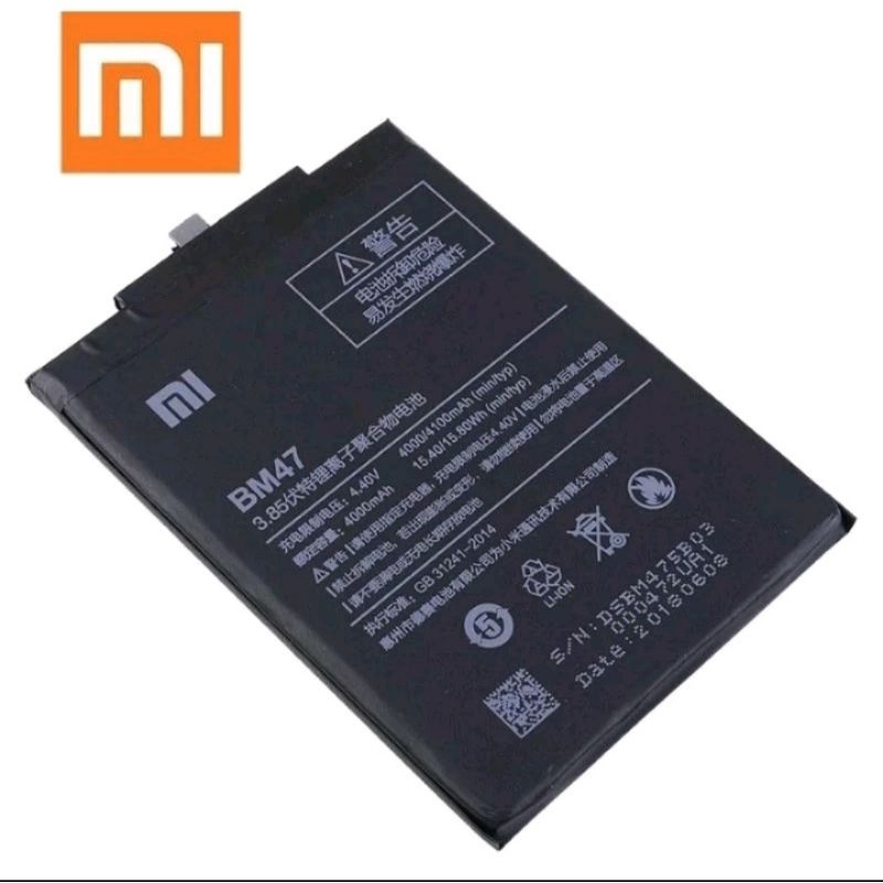 Baterai Batre Xiaomi Redmi 4X BM47 Baterai Xiaomi Redmi 4X / Redmi 3 / Redmi 3S /Redmi 3pro Original