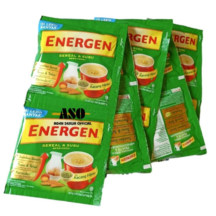 

Diskon Energen KACANG HIJAU 3gr RENCENG ISI 1 Terlaku