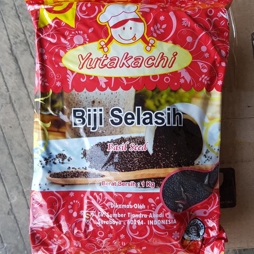 

Terlaku Biji Selasih Yutakachi 1kg Basil Seed Import per 1 kg GROSIR KILOAN