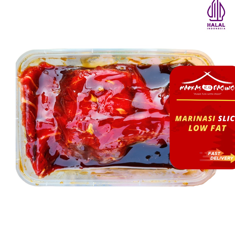 

READY STOK MARINASI LOWFAT slice beef daging sapi marinasi HALAL