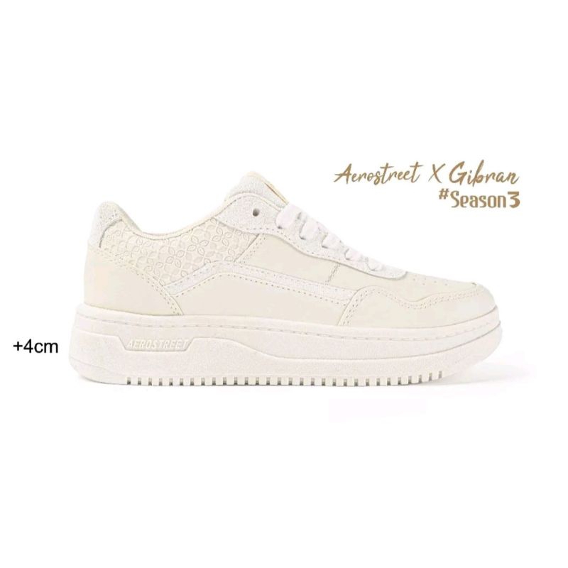 Aerostreet X Gibran (Season 3) 37 - 44 Natural Natural Emas - Sepatu Sneakers Casual