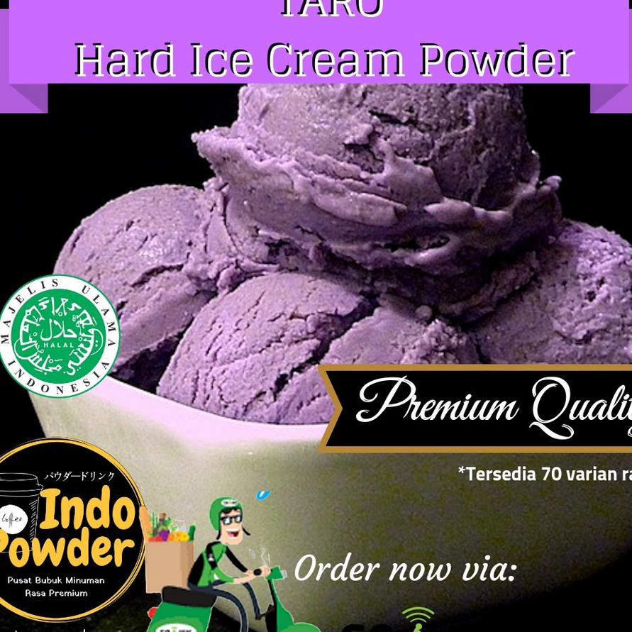 

TERBARU Taro HARD ICE CREAM Powder 1Kg Bubuk Ice Cream Taro 1Kg