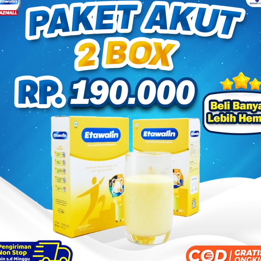 

XG34448 Paket 2 Box Etawalin Susu Etawa 1 Alami Tanpa Efek Samping
