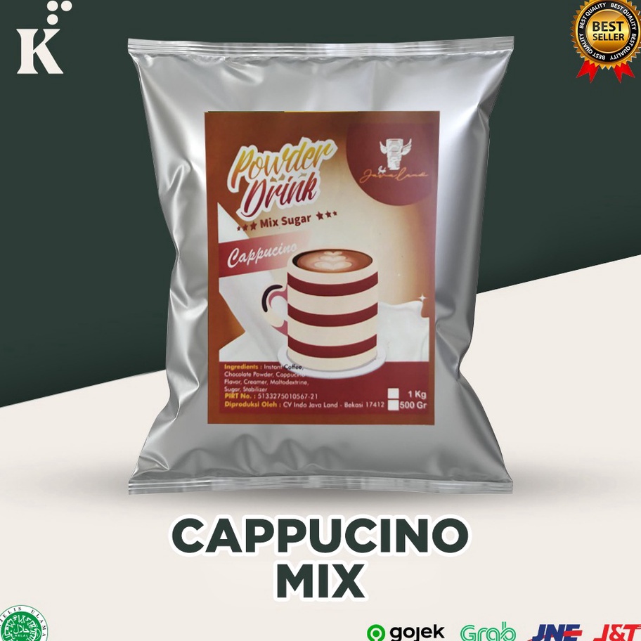 

Free Ongkir Bubuk Minuman Bubble Drink Powder Rasa Cappucino Mix Sugar 1 KG Javaland