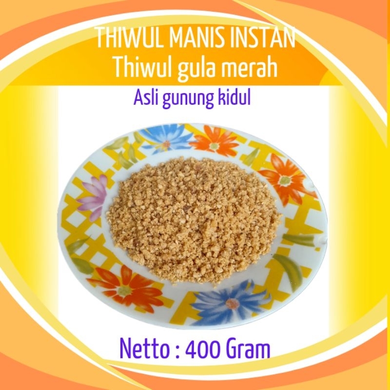 

THIWUL MANIS INSTAN/TIWUL GULA MERAH GUNUNG KIDUL 400GR