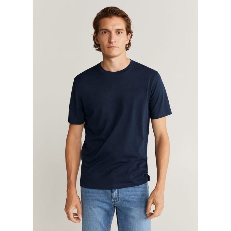 KAOS POLOS NAVY Combed 24s