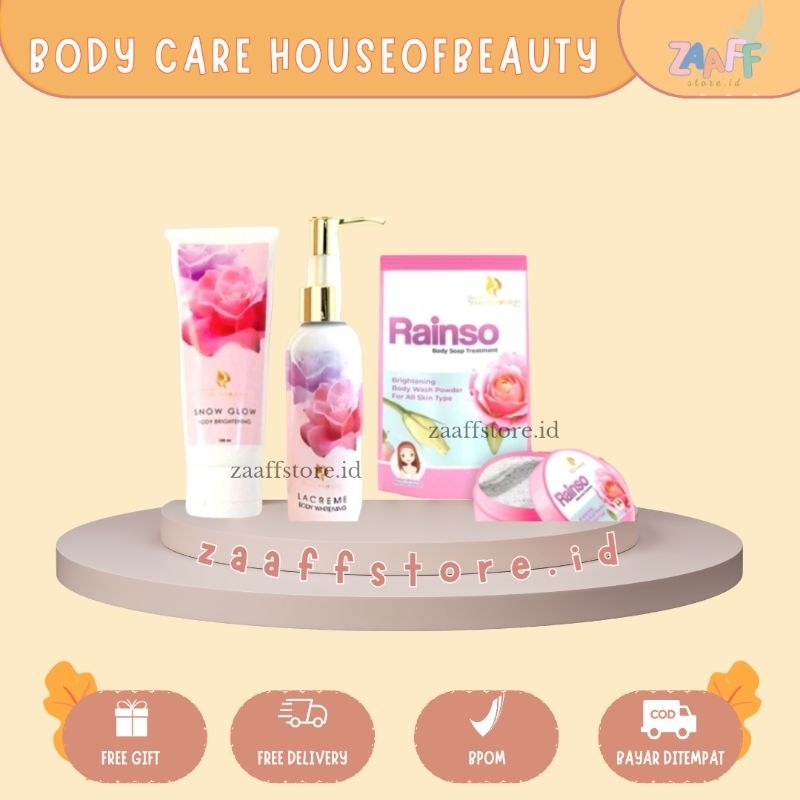 READY SIAP KIRIM LA CREME BODY BLEACHING WHITENING | SNOW GLOW LOTION | RAINSO BODY SHOP