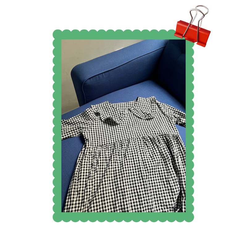 Dress preloved kotak kotak