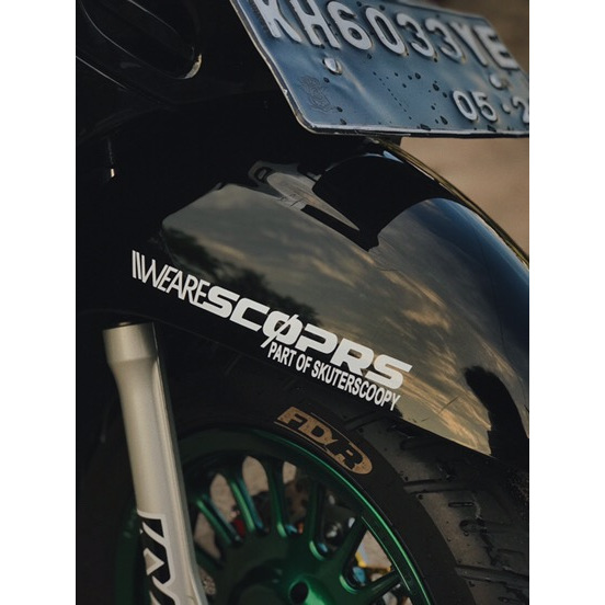 Stiker Keren Motor Scoopy WE ARE SCOOPRS VIRAL Aksesoris Terbaru & Termurah 2021