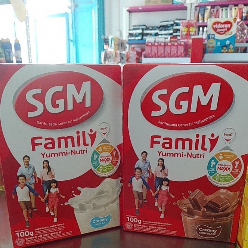 

SGM Family yummi nutri 100g Vanila/Coklat