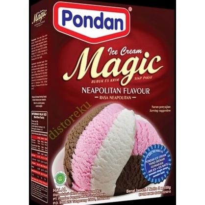 

TERBARU bubuk es krim instan mix 3RASA PONDAN ICE CREAM MAGIC NEOPOLITAN 3g