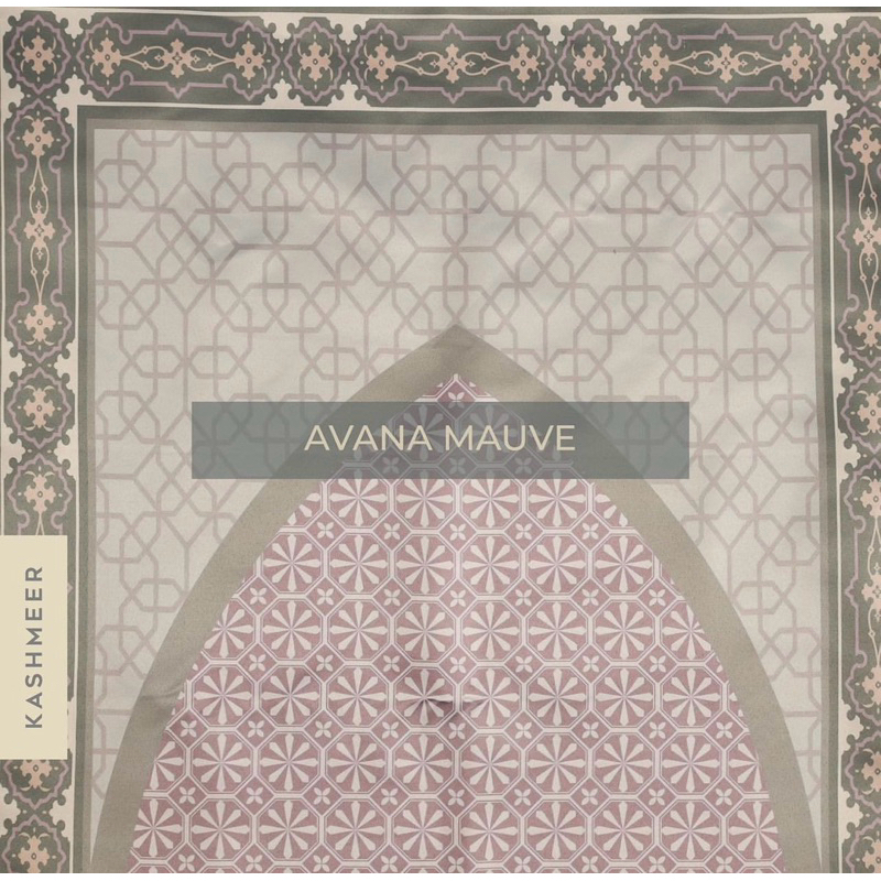 Sajadah Travel | KASHMEER AVANA MAUVE| Kashmeer Satin Series