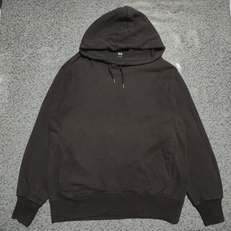 Hoodie Jaket Uniqlo Brown Coklat Travis Scott Second