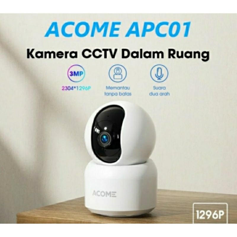 Camera CCTV Smart Wifi PTZ 3MP Acome APC01