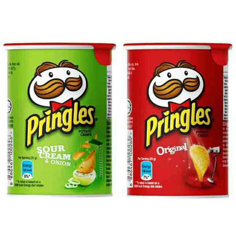 

PRINGLES POTATO CHIPS MINI ORIGINAL - SNACK KERIPIK KENTANG 42g IMPORT