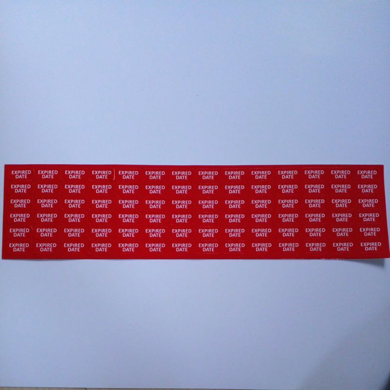 

stiker label Expired Date
