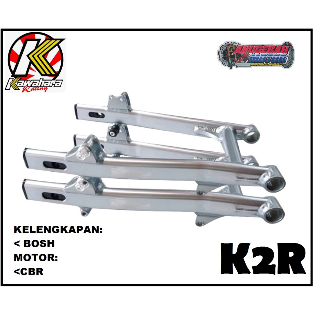 PROMO OBRAL MURAH Kawahara Swing Arem Arm K2R PNP CB GL Lengkap Bosh Model Kaze Begel Panjang Biru E