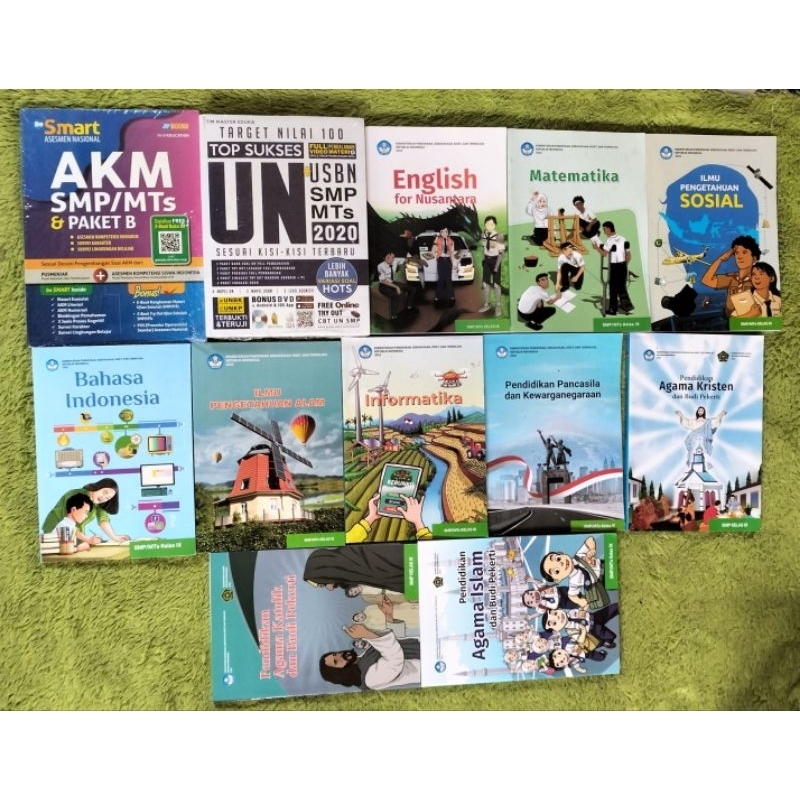 ORIGINAL BUKU AKM SMP/MTS & PAKET B UN USBN UNNAS PENDIDIKAN AGAMA ISLAM KRISTEN KATOLIK PANCASILA D