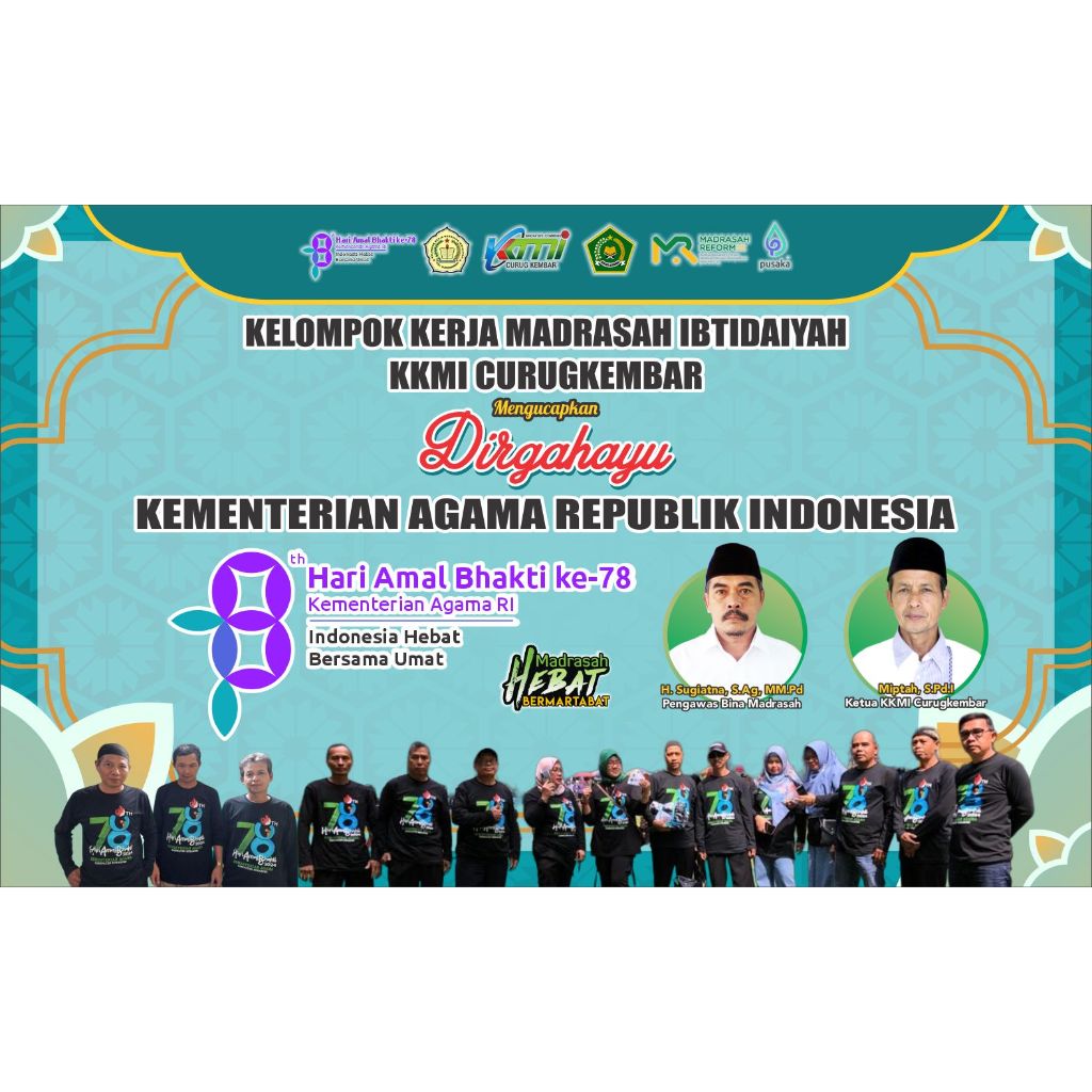 Spanduk Banner Dirgahayu Kementerian Agama
