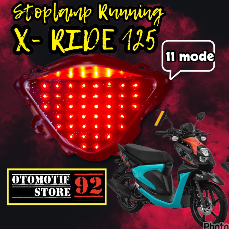 Stoplamp running x ride 125 11 mode otomatis