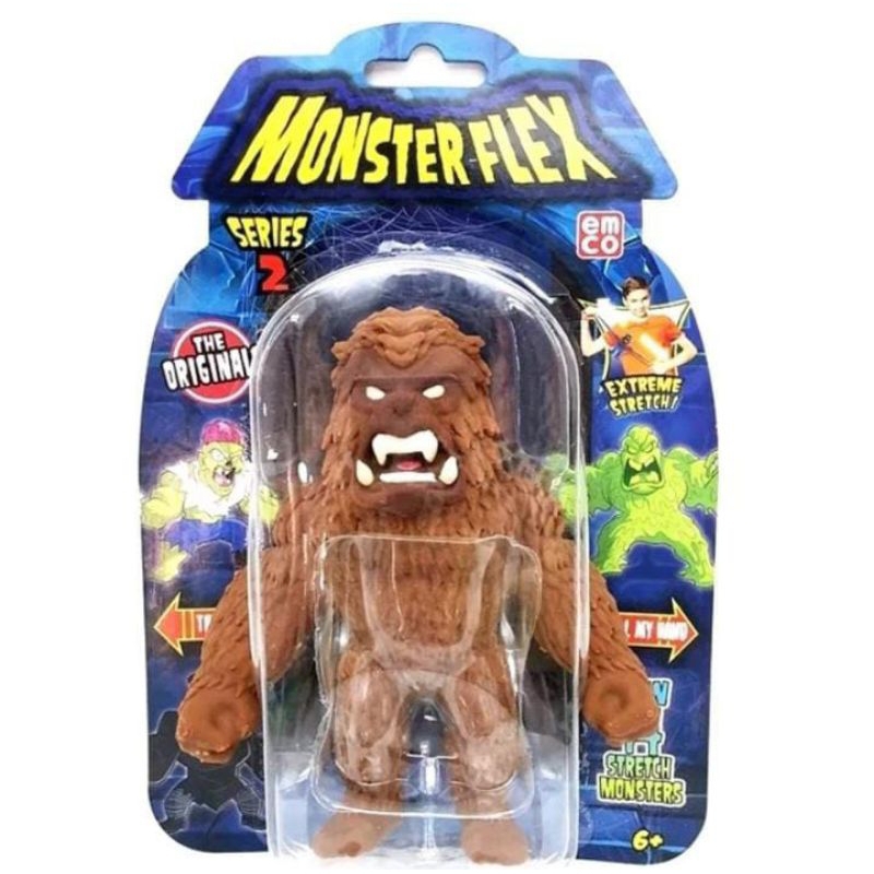 MONSTER FLEX BIGFOOT BIG FOOT SERIES 2 STRETCHY MONSTERS PREMIUM EMCO SUPER STRETCHY MONSTERS ORI SU