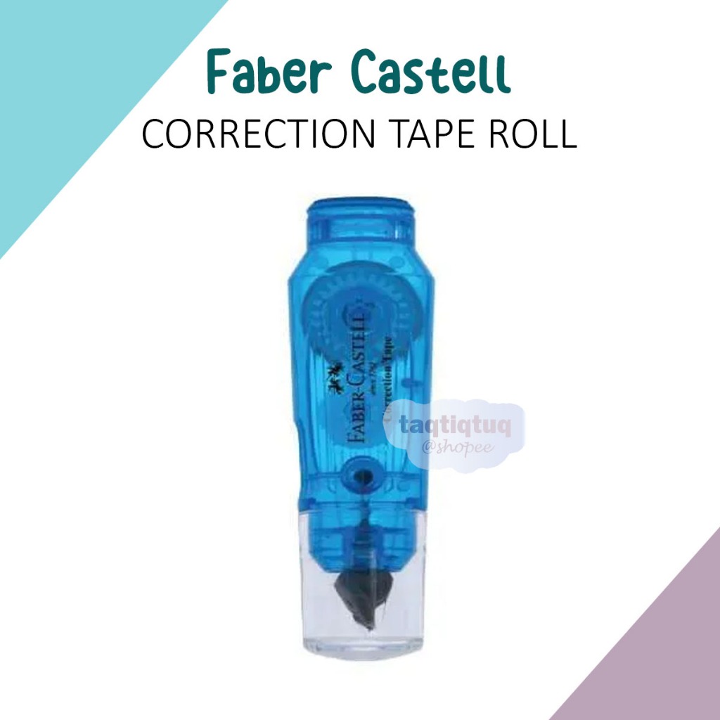 

Faber Castell Mini Correction Tape Pen Tip Ex Roll Kecil Tipe X kertas Penghapus Pulpen Pen Remover